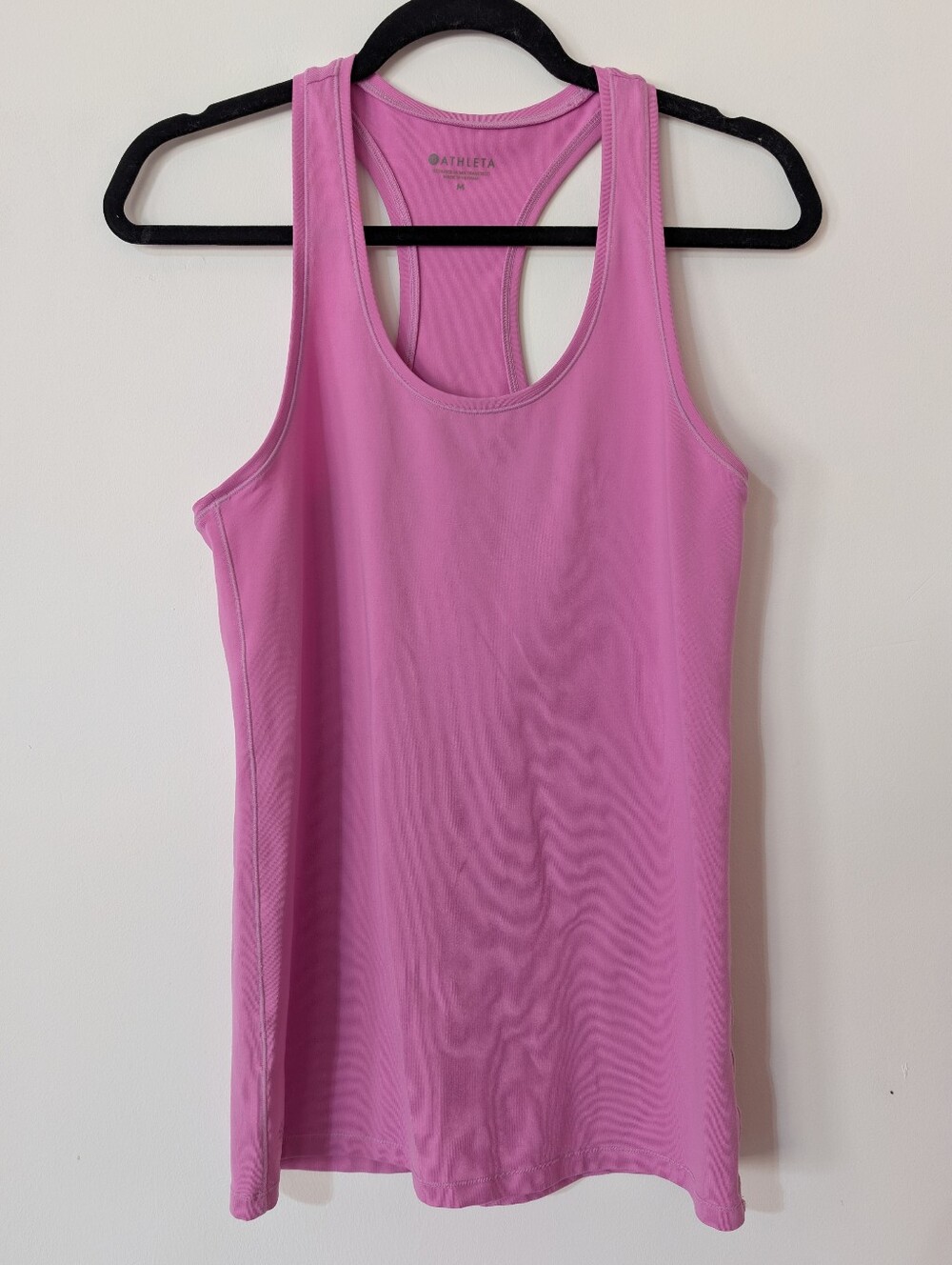 Athleta Racerback Magenta Athletic Stretch Tank Top Workout Athleisure Size M